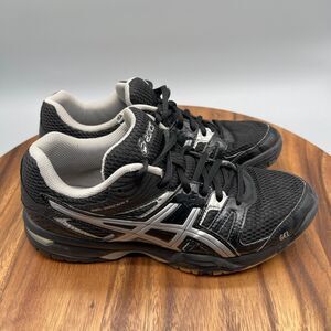 Asics Gel Rocket Women's Volleyball Court Shoes B455N Black - Silver 7.5